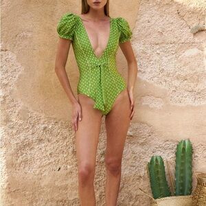 Shani Shemer Avocado Sleeved One piece